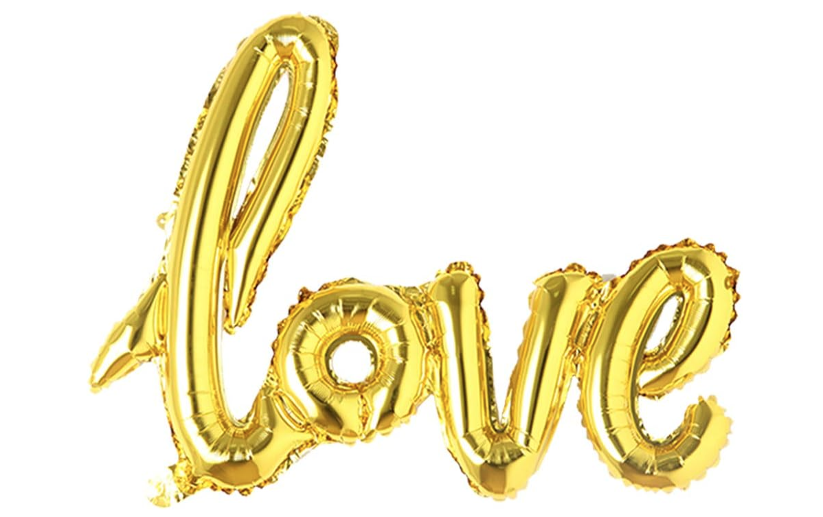 Balon din folie PartyGo Love FB 0522 Auriu